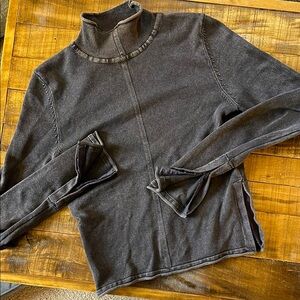 Zara shirt. Gray with vintage look size small. Hook and eye sleeves.